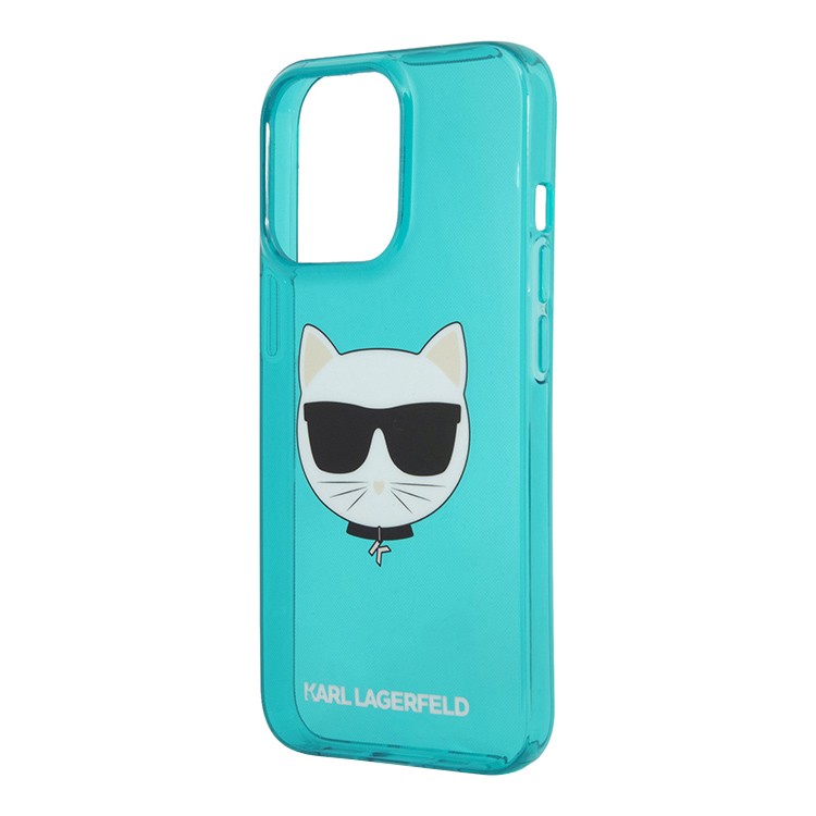 Фото — Чехол для смартфона Lagerfeld Choupette для iPhone 13 Pro, пластик, синий
