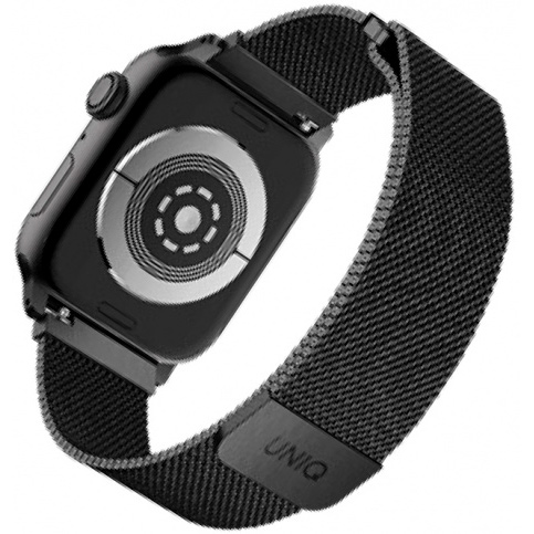 Фото — Ремешок Uniq для Apple Watch 40/38 mm Dante Strap Mesh Steel, черный