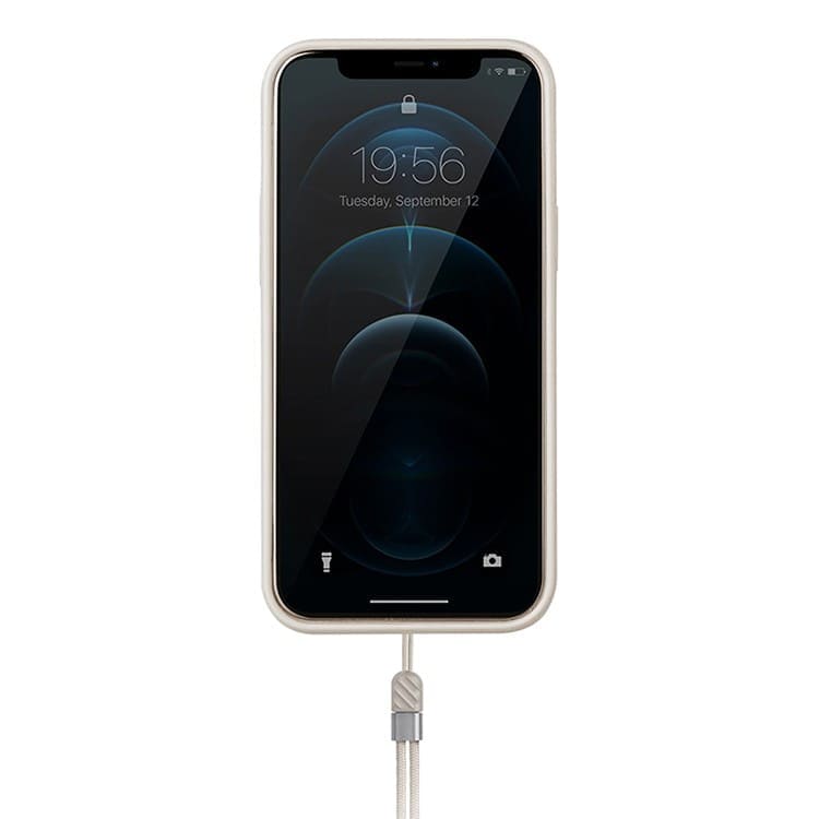 Фото — Чехол для смартфона Uniq для iPhone 12/12 Pro HELDRO + Band DE Anti-microbial, бежевый