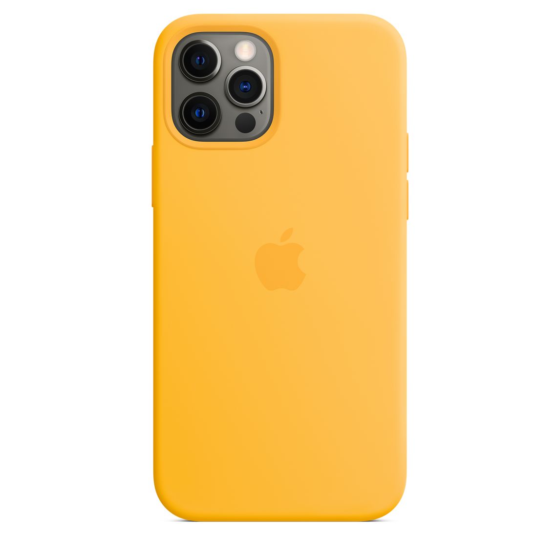 Фото — Чехол для смартфона Apple MagSafe для iPhone 12/12 Pro, cиликон, ярко-желтый