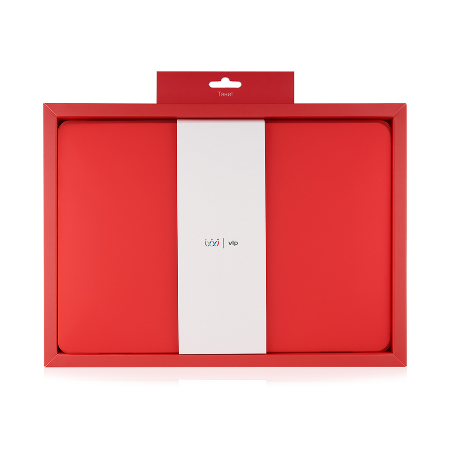 Чехол защитный vlp Plastic Case для MacBook Air 13" 2020, красный