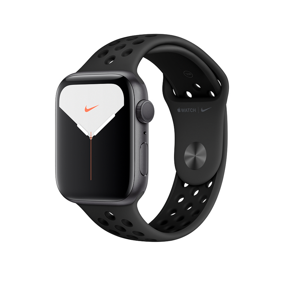 Apple Watch Nike Series 5, 44 мм, алюминий цвета «серый космос», ремешок Nike «антрацитовый/черный»