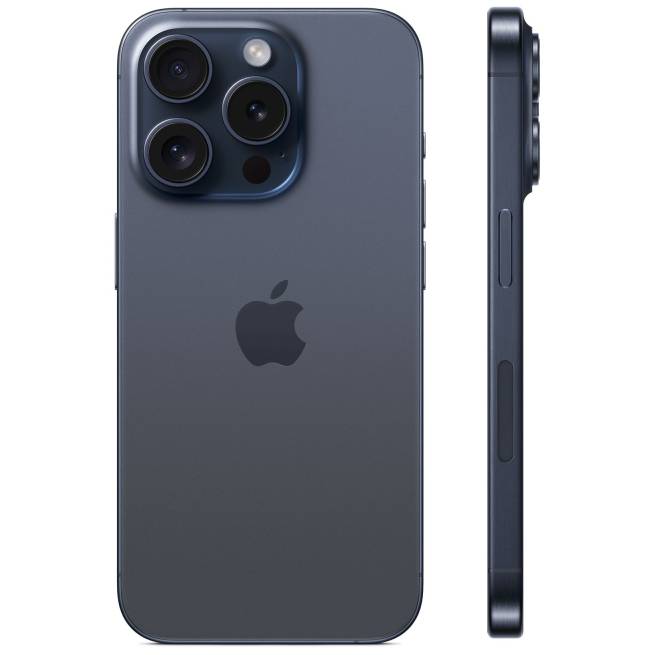 Фото — Apple iPhone 15 Pro, 128 Гб, «титановый синий»