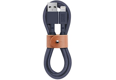 Кабель Native Union Belt Lightning на USB, 1.2 м синий