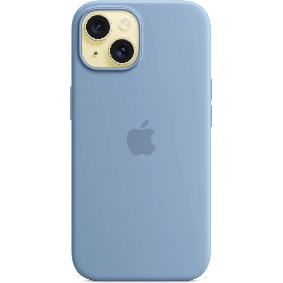 Фото — Чехол для смартфона iPhone 15 Silicone Case with MagSafe, Winter Blue