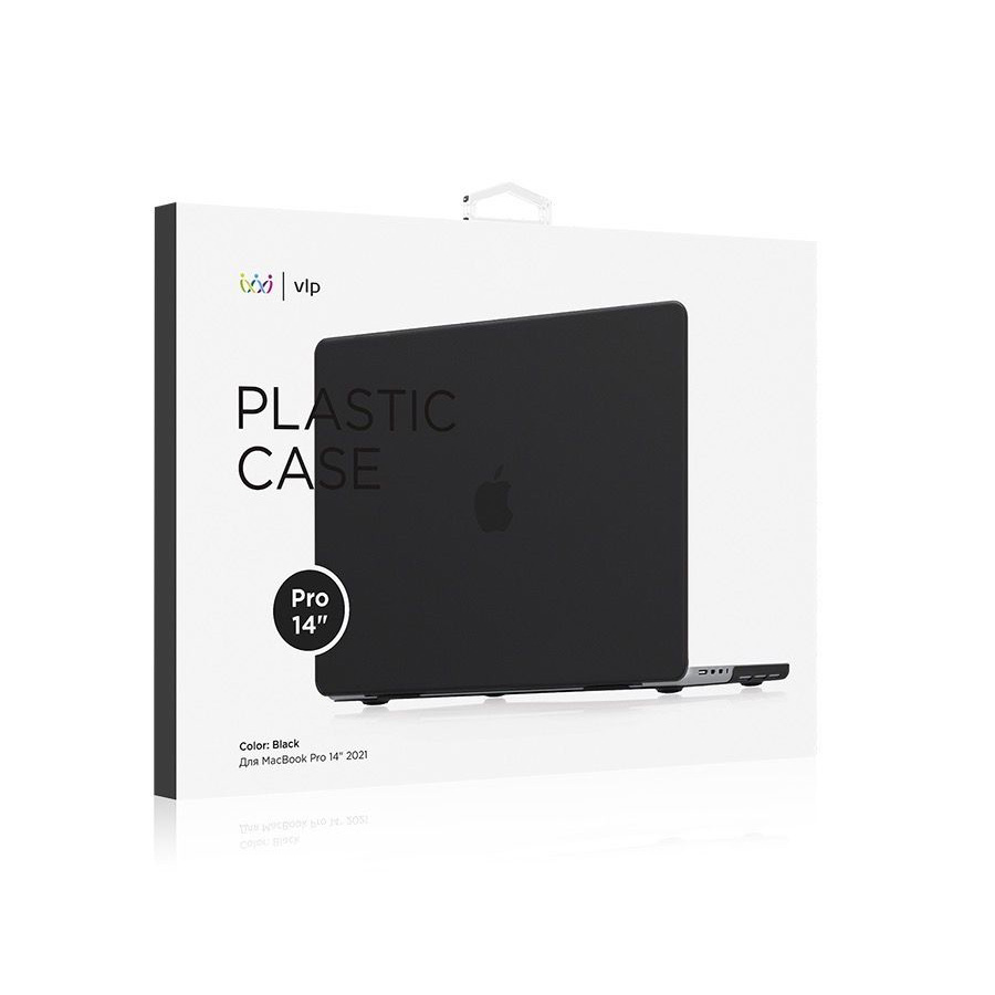 Чехол для ноутбука vlp Plastic Case для MacBook Pro 14" 2021, черный