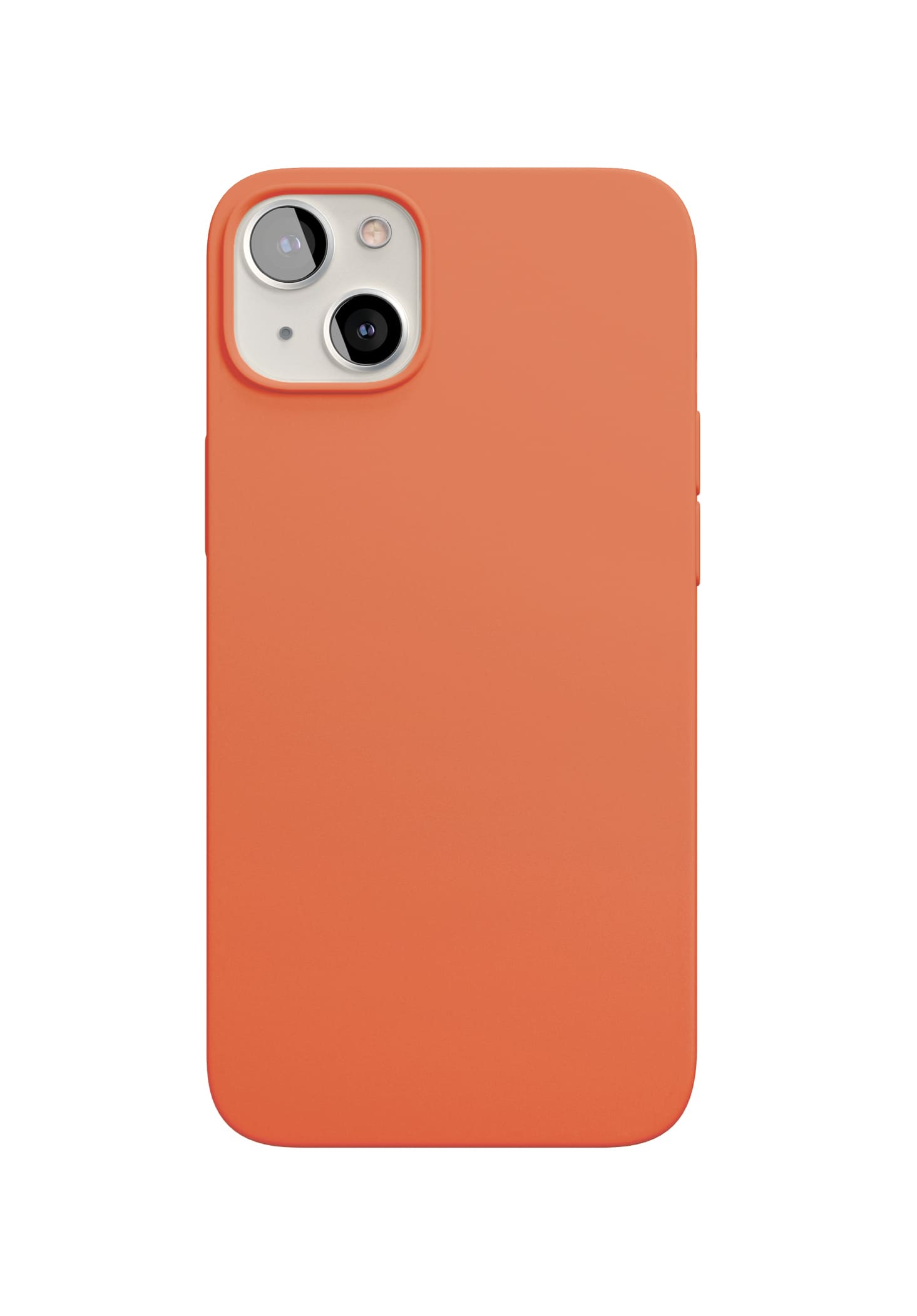 Фото — Чехол защитный vlp Silicone case with MagSafe для iPhone 13 mini, оранжевый