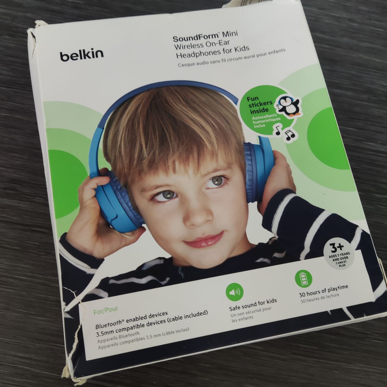 Фото — Беспроводные наушники Belkin SoundForm Mini, синий (уценка)