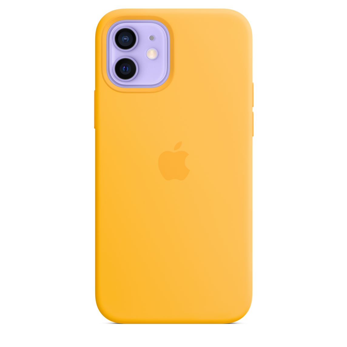 Фото — Чехол для смартфона Apple MagSafe для iPhone 12/12 Pro, cиликон, ярко-желтый