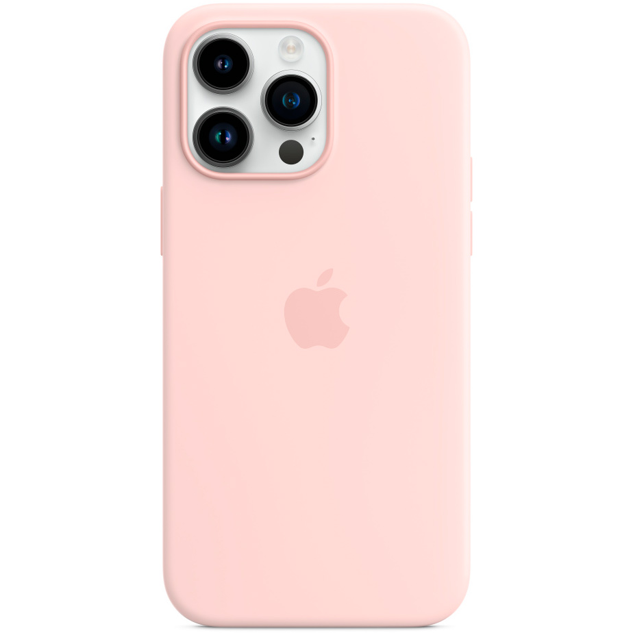 Фото — Чехол для смартфона iPhone 14 Pro Max Silicone Case with MagSafe, «розовый мел»