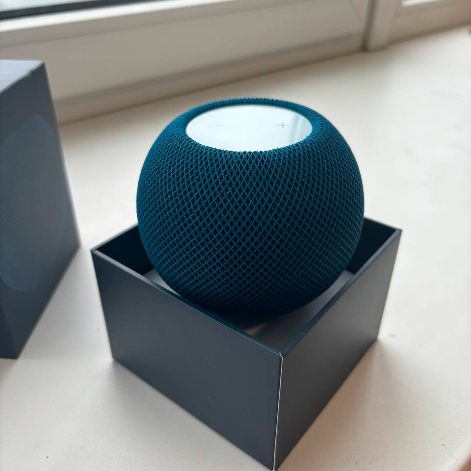 Фото — Акустическая система HomePod mini, синий (уценка)