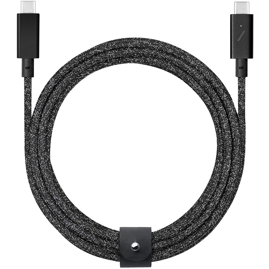 Фото — Кабель Native Union BELT cable type-c, USB-C/USB-C, 240W, 2,4м, черный (уценка)