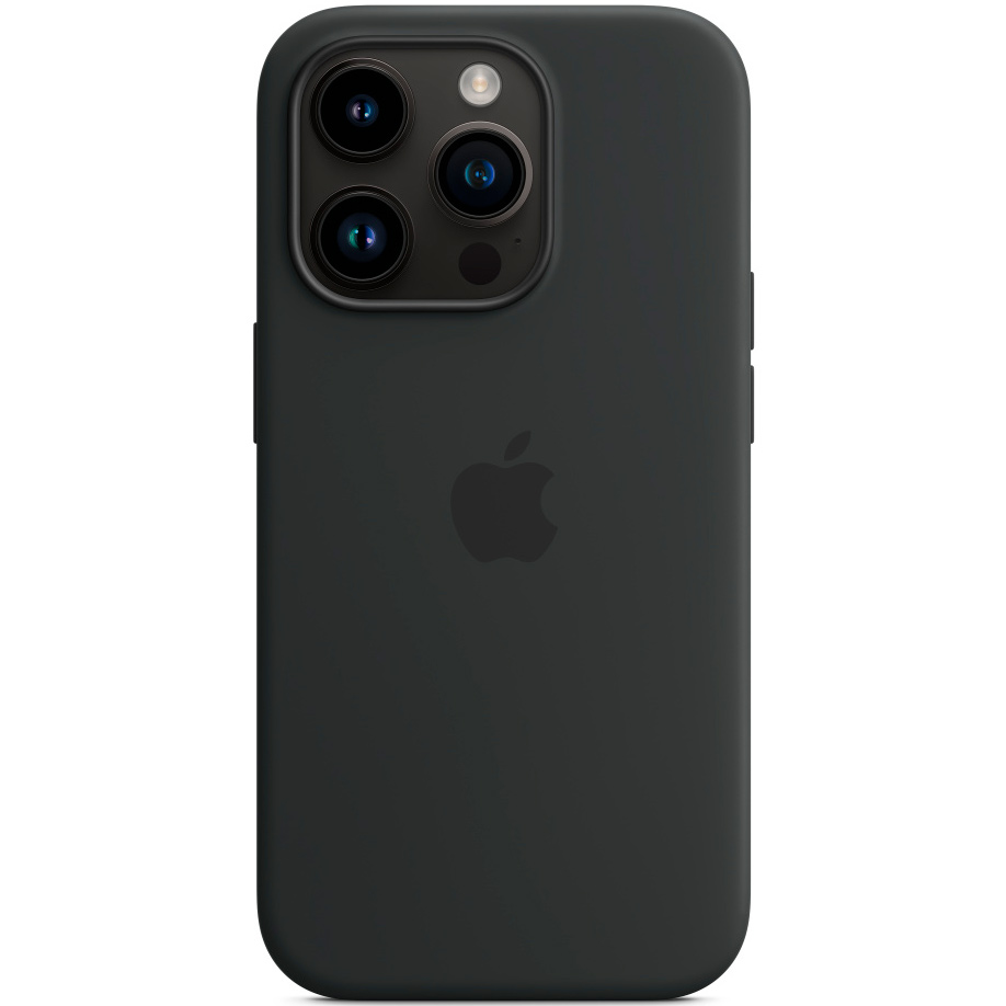 Фото — Чехол для смартфона iPhone 14 Pro Silicone Case with MagSafe, «темная ночь»
