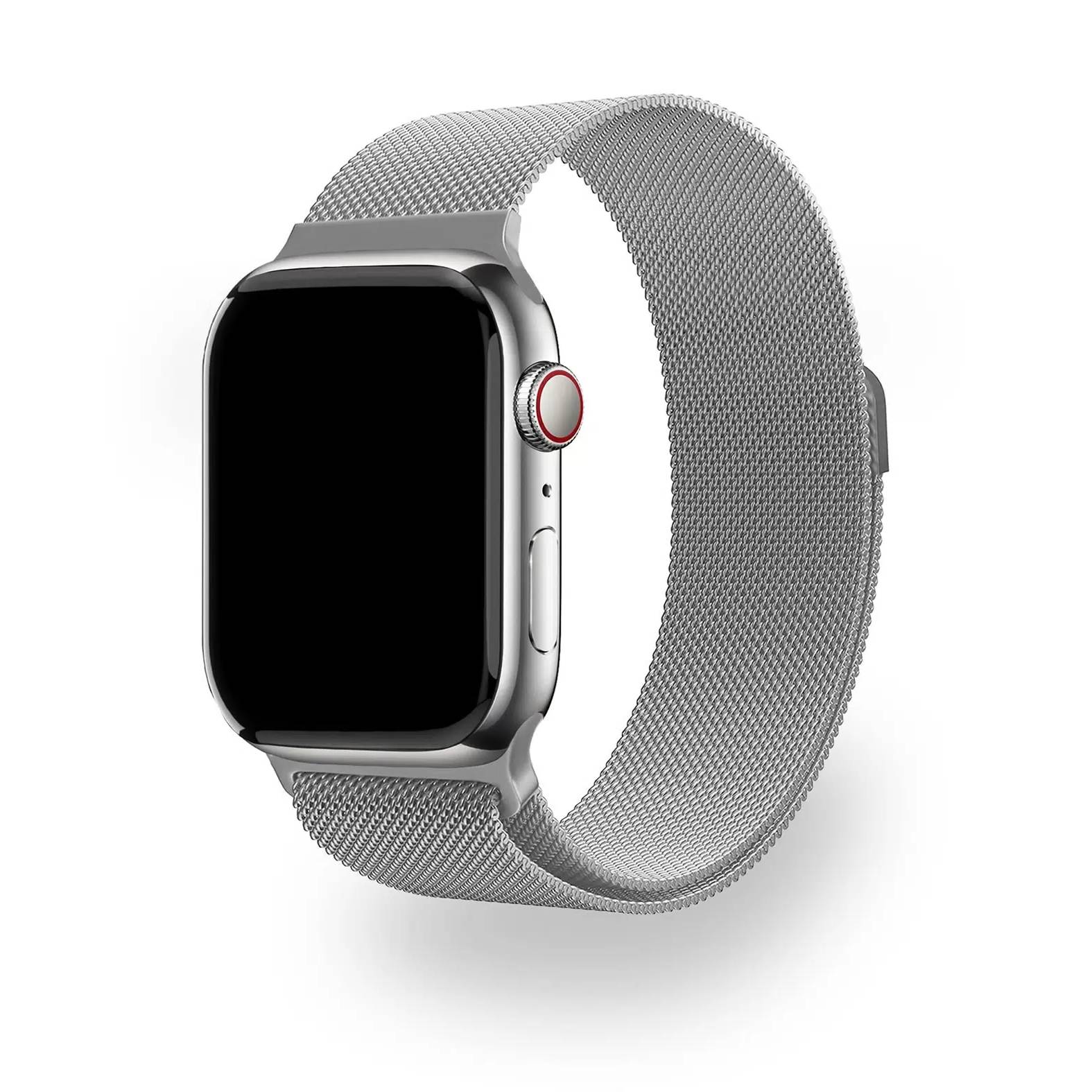 Фото — Ремешок для смарт-часов uBear Spark для Apple Watch, S/M, серебро