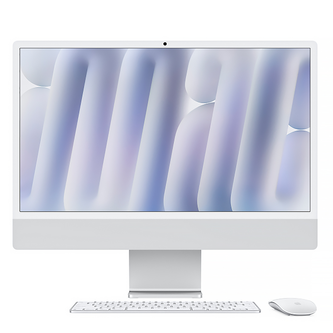 Фото — Apple iMac 24" Retina 4,5K, M4 (8C CPU, 8C GPU, 2024), 16 Гб, 256 Гб, серебристый