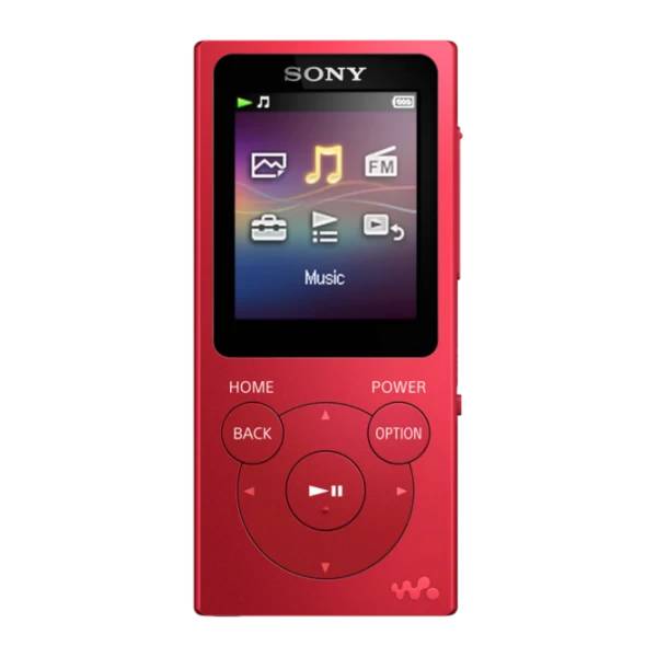 Фото — MP-3 плеер Sony Walkman NW-E394, красный