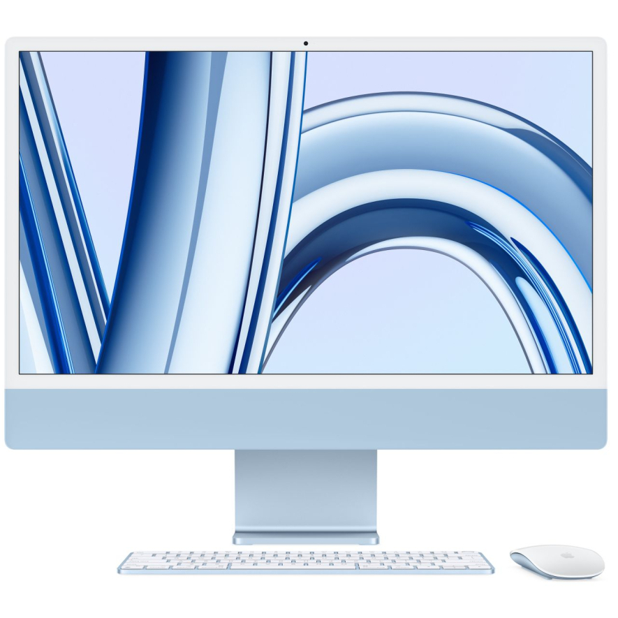 Фото — Apple iMac 24" M3 (8C CPU, 10C GPU), 256 Гб, синий