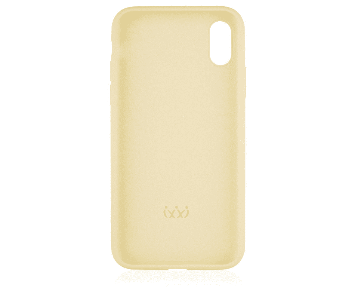 Фото — Чехол защитный vlp Silicone Сase для iPhone XS/X, желтый