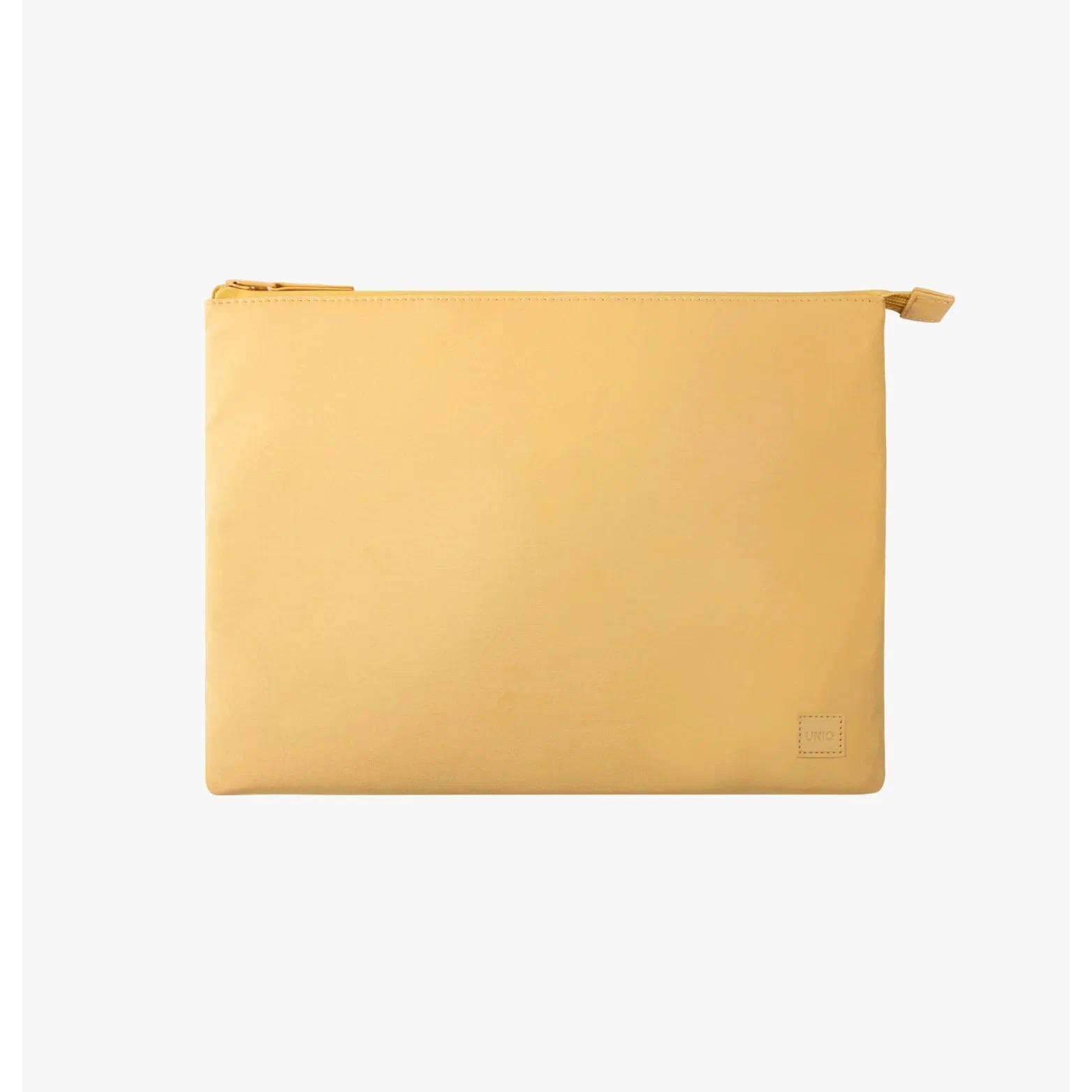 Фото — Чехол для ноутбука Uniq 14" LYON RPET fabric Laptop sleeve (snug-fit), желтый