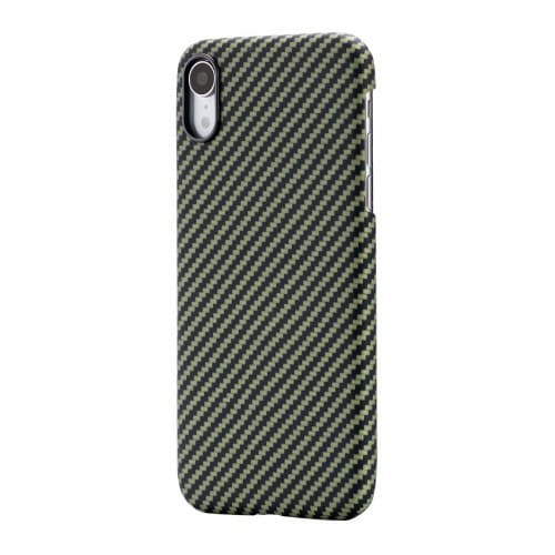 Чехол для смартфона Pitaka MagCase кевлар, цвет черный/зеленый, для iPhone XR, с магнитным креплением