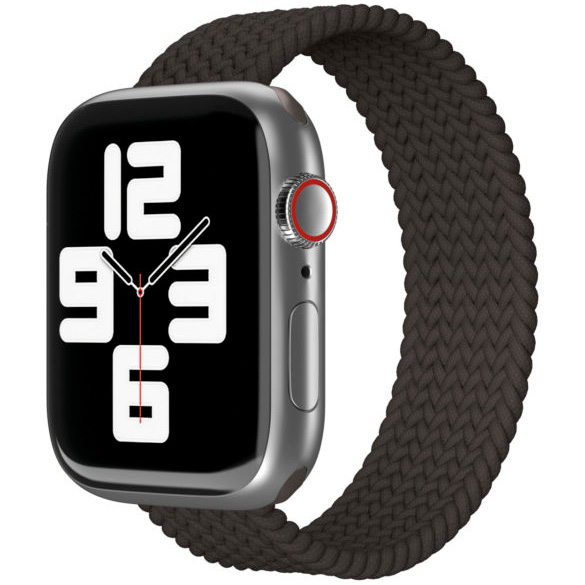 Фото — vlp для Apple Watch 42/44/45, L/XL, 2шт, нейлоновый плетёный, черный