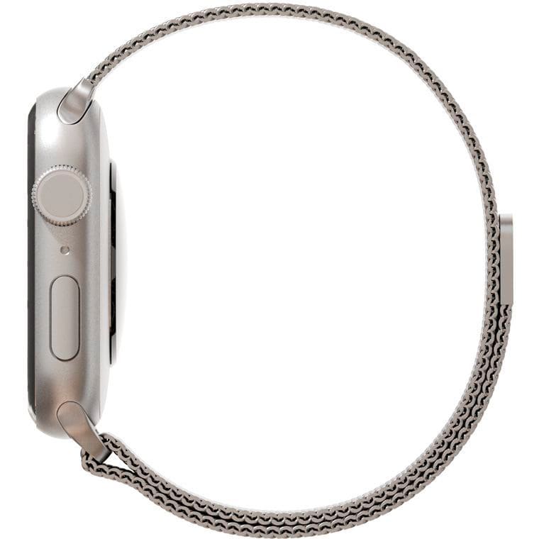 Фото — Ремешок из нержавеющей стали сетчатый "vlp" для Apple Watch 42/44/45, cеребристый