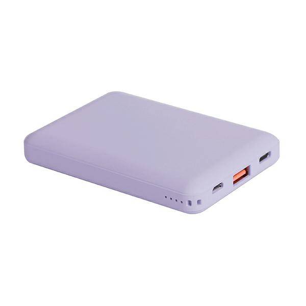 Фото — Портативный аккумулятор Uniq Fuele Mini 8000 Li-Pol USB-C PD18W +USB QC3.0, лавандовый