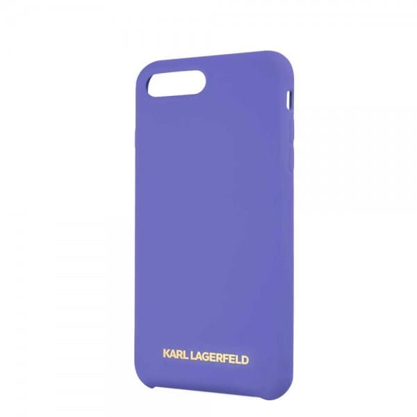 Фото — Чехол для смартфона Lagerfeld для iPhone 7/8/SE 2020 Liquid silicone Gold logo Hard Violet