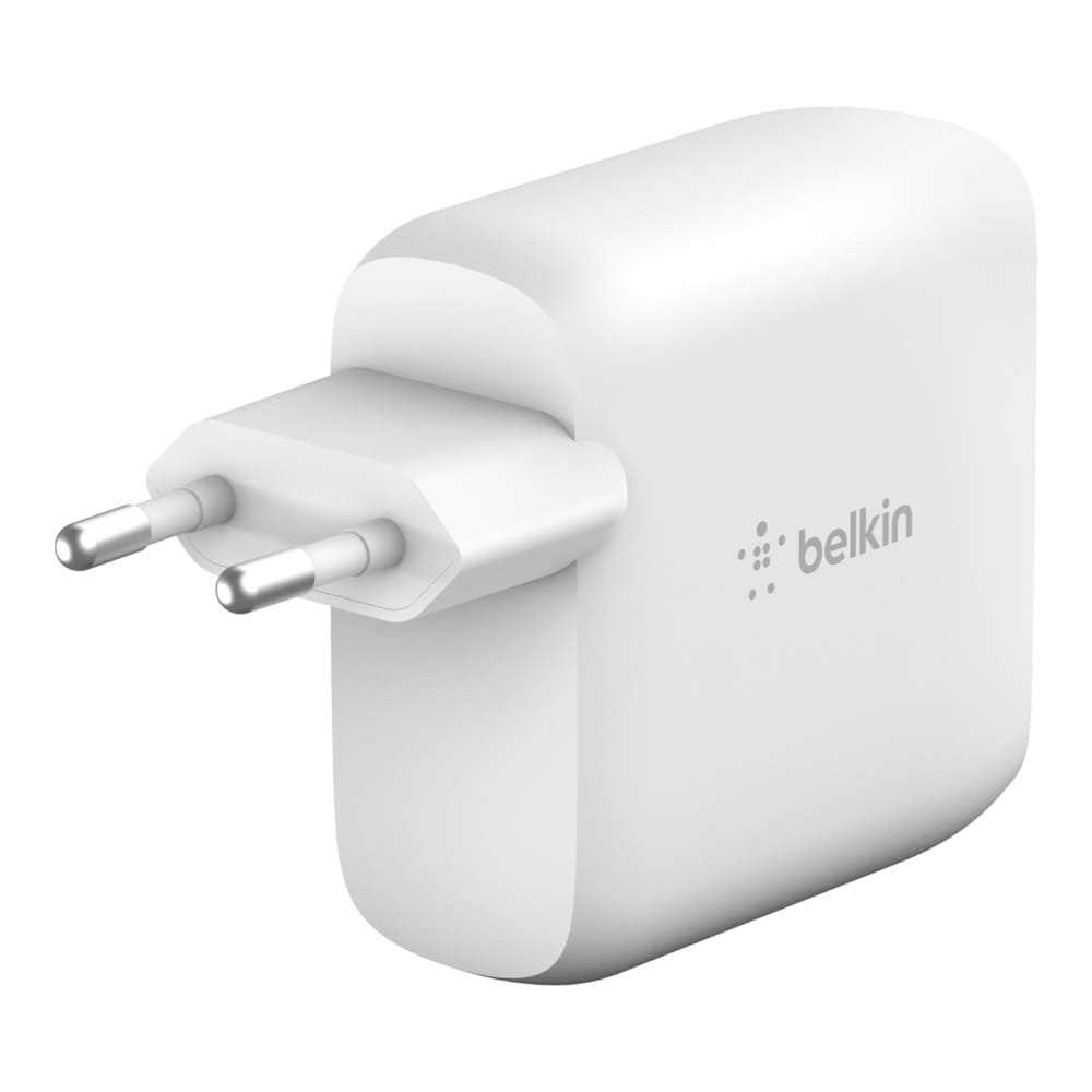 Фото — Сетевое зарядное устройство Belkin 2ХUSB-C (18Вт+68Вт), белый