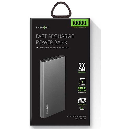 Фото — Внешний аккумулятор EnergEA  Alupac 10000C, серый