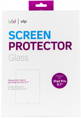 Фото — Стекло защитное VLP для iPad 9.7", олеофобное