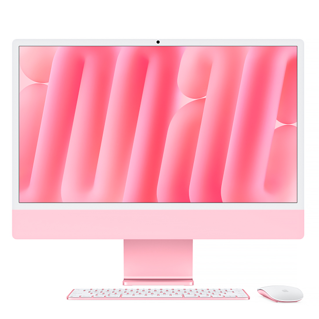 Фото — Apple iMac 24" Retina 4,5K, M4 (10C CPU, 10C GPU, 2024), 16 Гб, 256 Гб, розовый