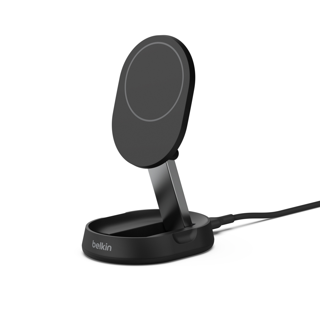 Фото — Зарядное устройство Belkin BoostCharge Convertible Magnetic Wireless Charging Stand with Qi2 15Вт, черный