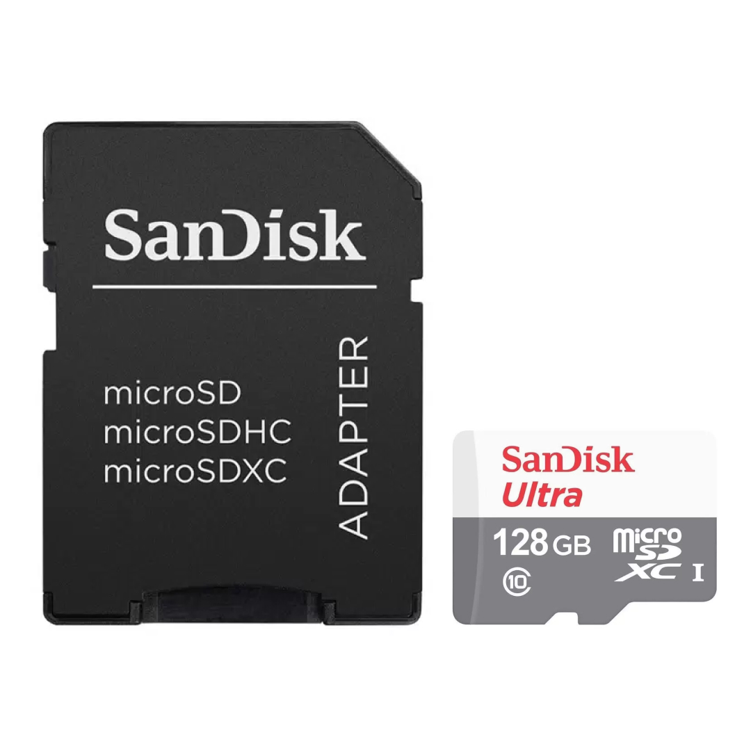 Фото — Карта памяти SanDisk Ultra Micro SDXC + SD Adapter, 128 Гб