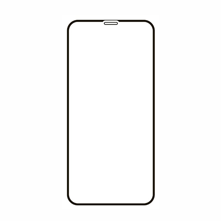 Фото — Защитное стекло 2.5D «vlp» для iPhone 13 mini, олеофобное, с черной рамкой