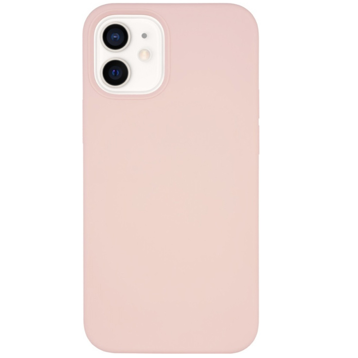 Фото — Чехол защитный vlp Silicone Сase для iPhone 12 mini, светло-розовый