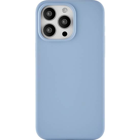 Фото — Чехол для смартфона uBear Touch Mag Case, iPhone 15 Pro Max, MagSafe, силикон, голубой