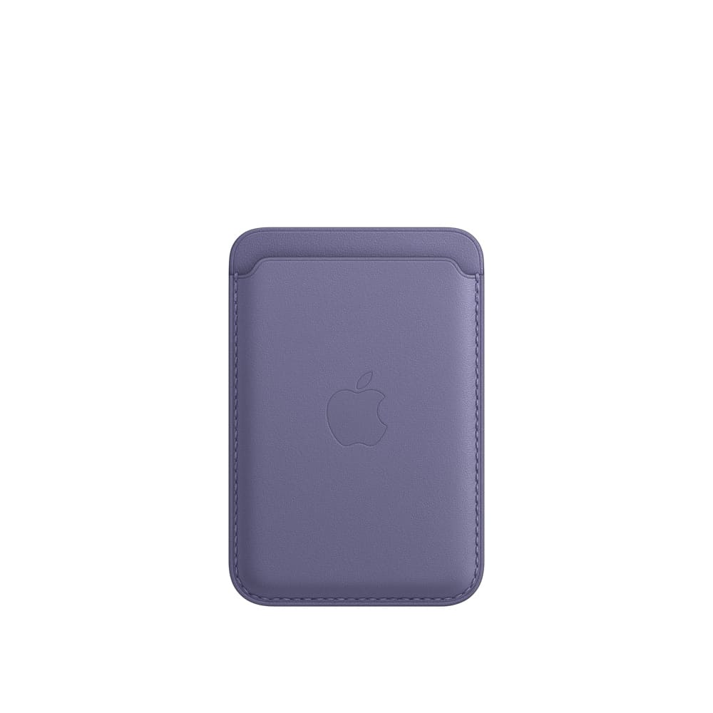 Фото — Кожаный чехол-бумажник MagSafe для iPhone, «сиреневая глициния»