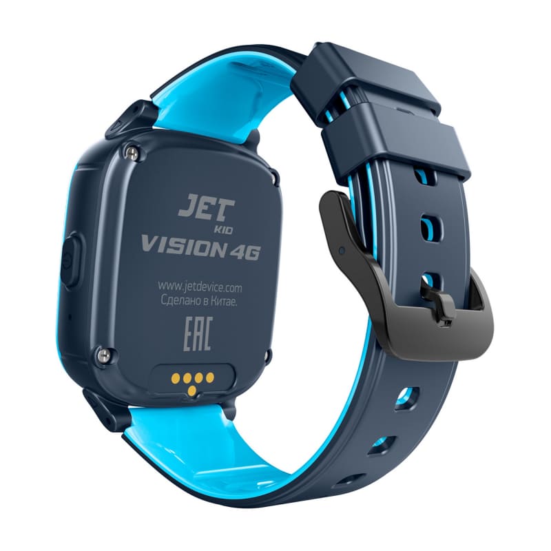 Фото — Наручный смарт-браслет JET KID Vision 4G, голубо-серый