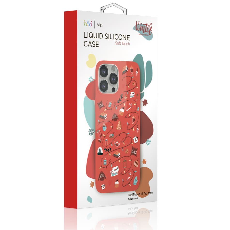 Чехол для смартфона vlp для iPhone 13 Pro Max, Art Collection, Winter, красный