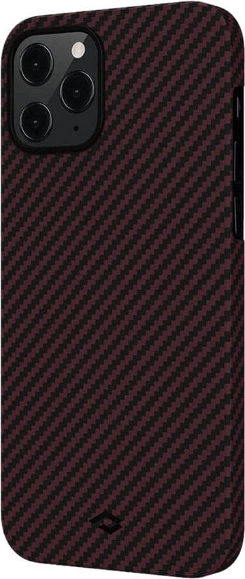 Фото — Чехол для смартфона Pitaka для iPhone 12/12 Pro, красно-черный