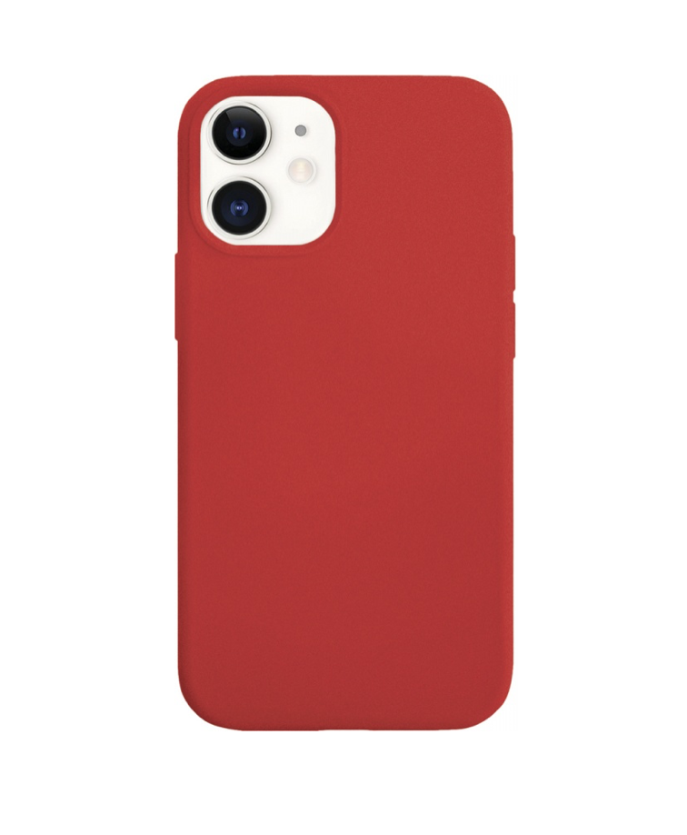 Чехол защитный vlp Silicone Сase для iPhone 12 mini, красный