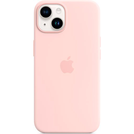 Фото — Чехол для смартфона Apple iPhone 14 Silicone Case with MagSafe, «розовый мел» (уценка)