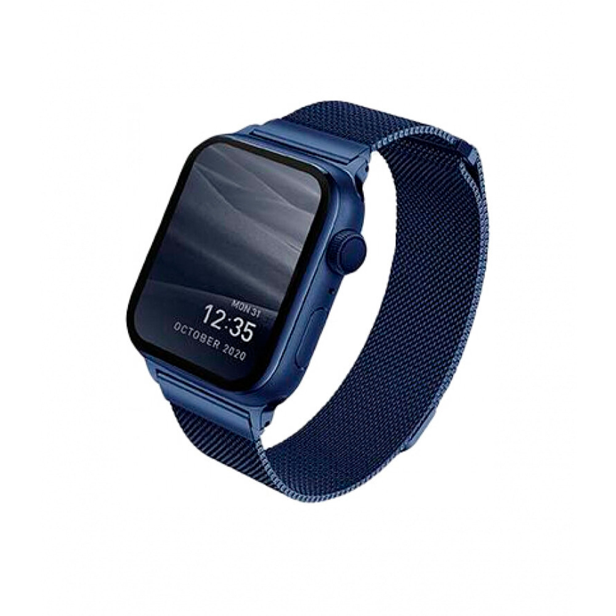 Ремешок для смарт-часов Uniq для Apple Watch 44/42 mm Dante Strap Mesh стальной, синий