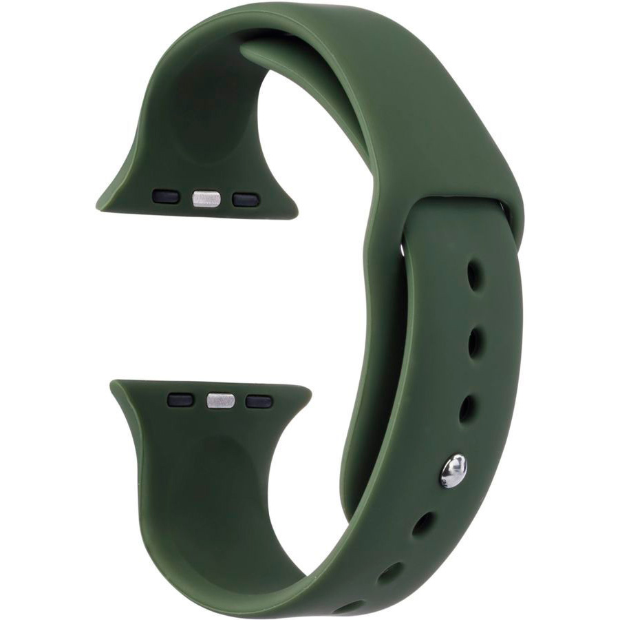 Фото — «vlp» Silicone Band для Apple Watch 38/40/41 мм, темно зеленый