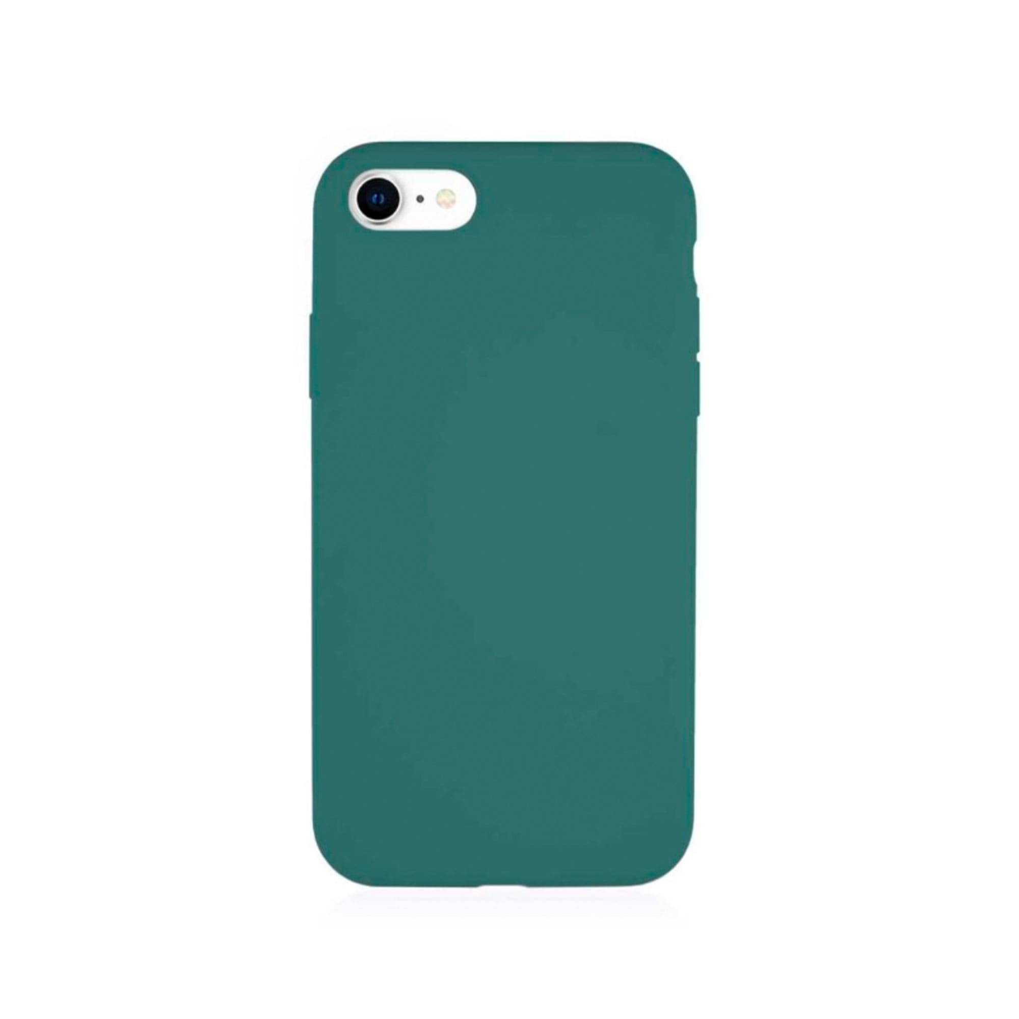 Фото — Чехол защитный vlp Silicone Сase для iPhone SE 2020, темно-зеленый
