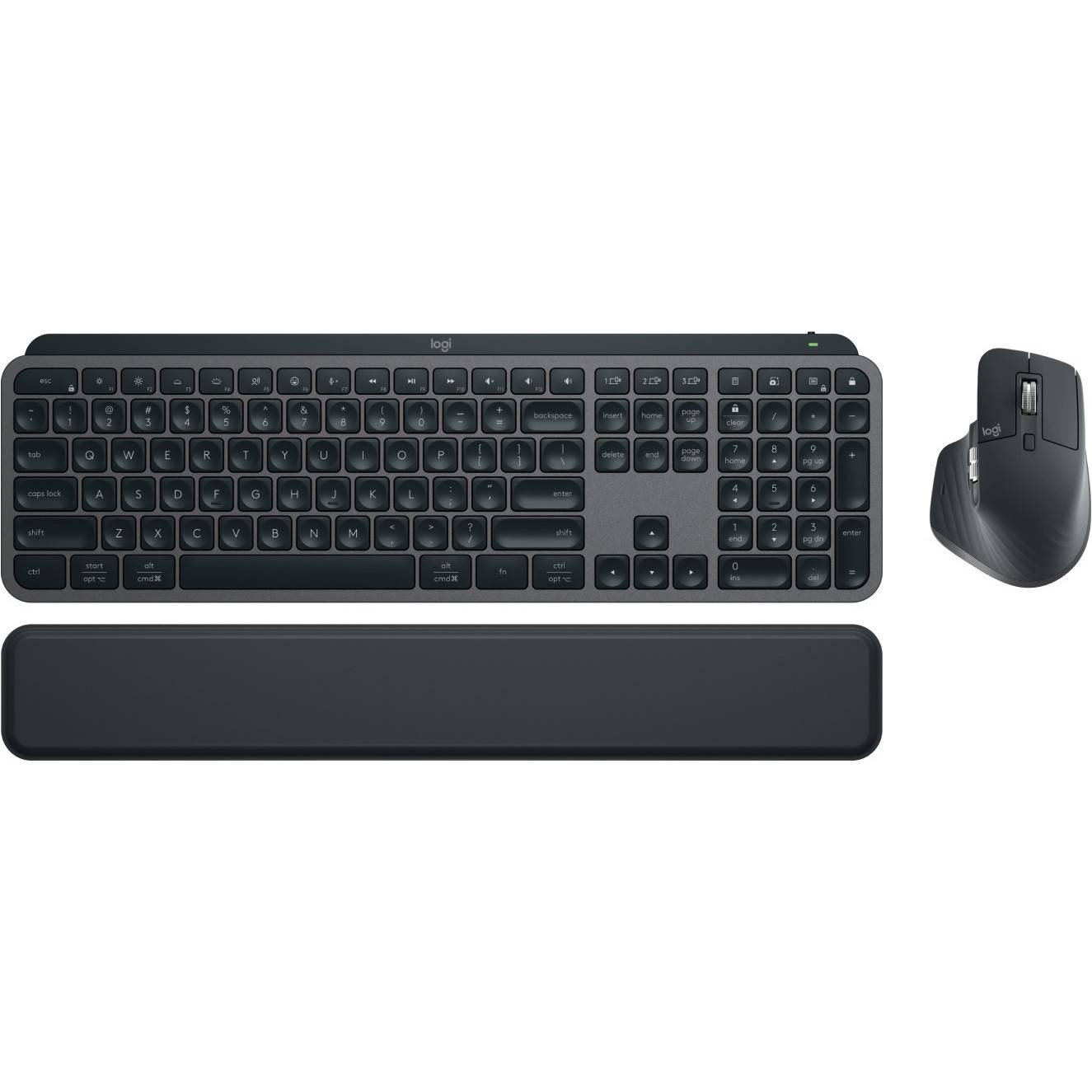 Фото — Клавиатура и мышь Logitech MX Keys S Combo, серый