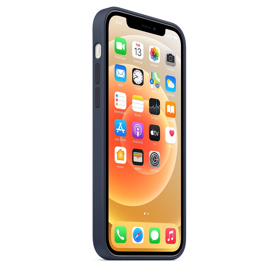 Чехол Apple MagSafe для iPhone 12/12 Pro, cиликон, «тёмный ультрамарин»
