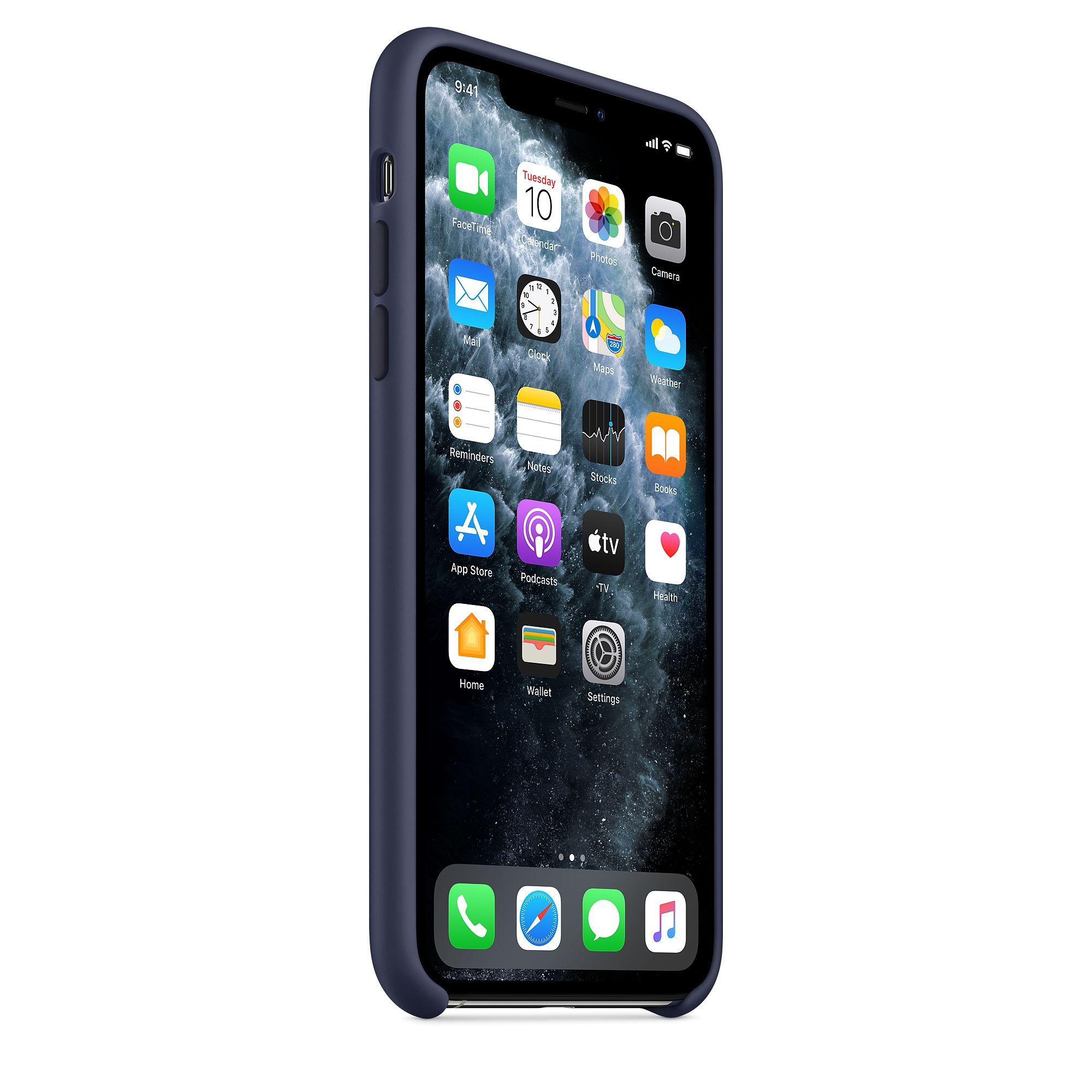 Чехол Apple для iPhone 11 Pro Max Silicone, тёмно-синий