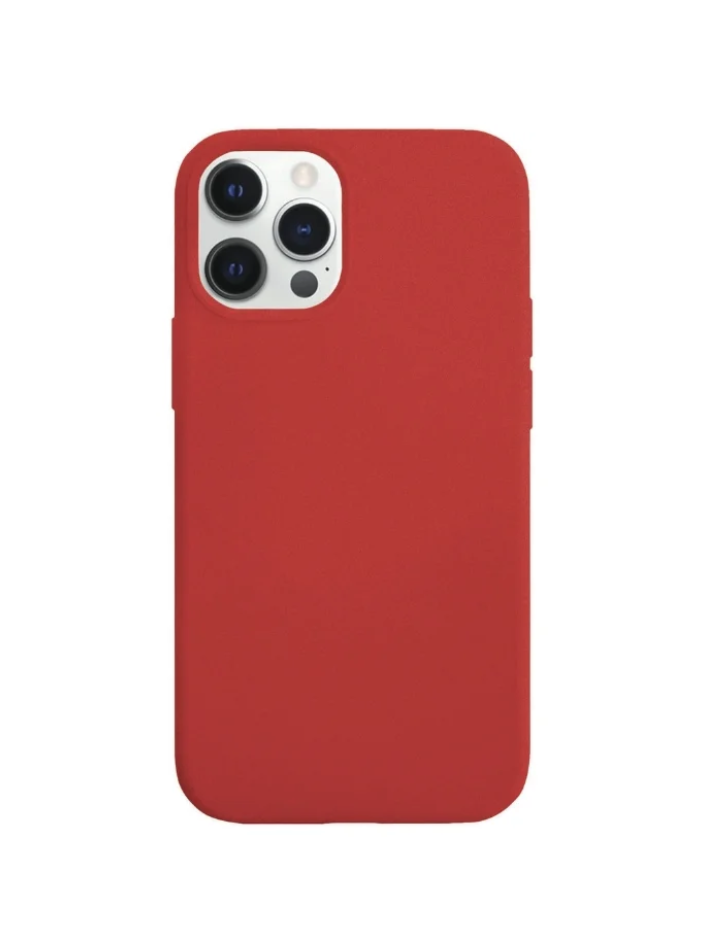 Фото — Чехол защитный vlp Silicone Сase для iPhone 12 Pro Max, красный